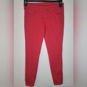 American Eagle Outfitters Women's Vibrant Red Ankle Jeans